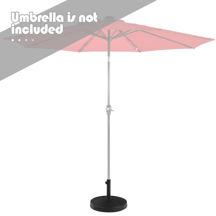 49 LBS Patio Resin Umbrella Base Stand for OutdoorCostway Gallery View 9 of 12