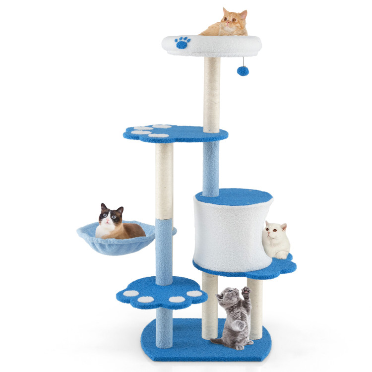 54 Inches Tall Modern Cat Tree Tower for Indoor Cats - Gallery View 1 of 10