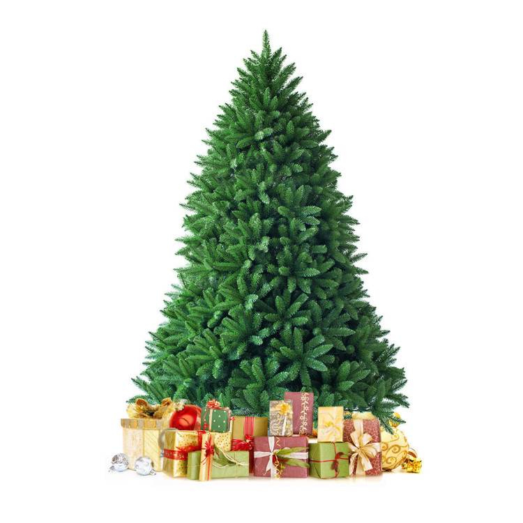5 Feet Artificial Fir Christmas Tree with LED Lights and 600 Branch TipsCostway Gallery View 7 of 10