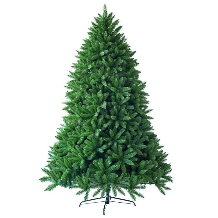 5 Feet Artificial Fir Christmas Tree with LED Lights and 600 Branch TipsCostway Gallery View 1 of 10