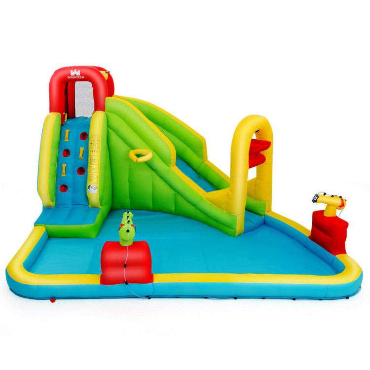 Outdoor Inflatable Water Bounce House with 480W BlowerCostway Gallery View 3 of 5
