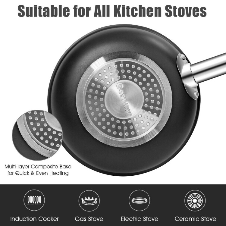 12-Piece Safe Non-stick Cookware SetCostway Gallery View 10 of 11