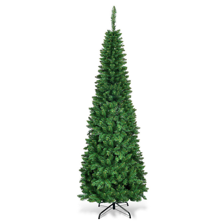 Artificial National Foot Kingswood Fir Pencil Christmas Tree-6.5ftCostway Gallery View 3 of 10