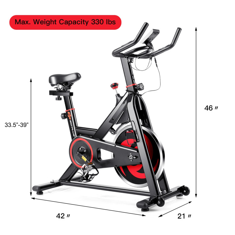 30 lbs Family Fitness Aerobic Exercise Magnetic BicycleCostway Gallery View 4 of 12