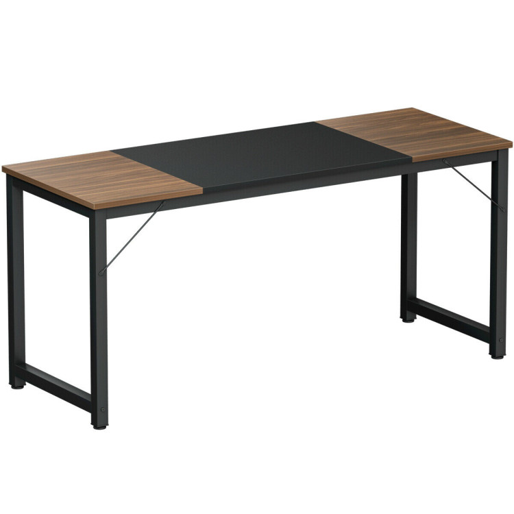 63" Rectangular Dining Room Table with Solid Metal Frame-Desktop + FrameCostway Gallery View 7 of 12