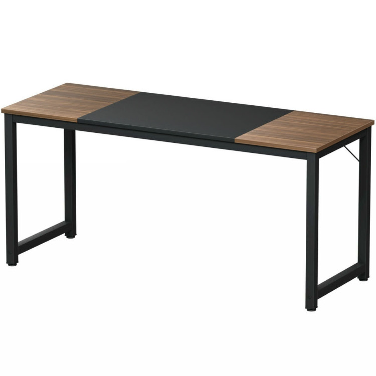 63" Rectangular Dining Room Table with Solid Metal Frame-Desktop + FrameCostway Gallery View 3 of 12