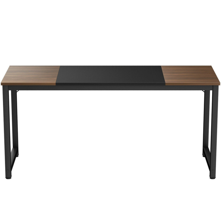 63" Rectangular Dining Room Table with Solid Metal Frame-Desktop + FrameCostway Gallery View 6 of 12