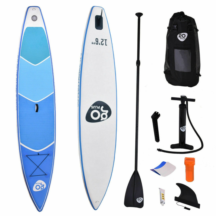 12.5 Feet Inflatable Stand Up Paddle Board with Paddle - Costway