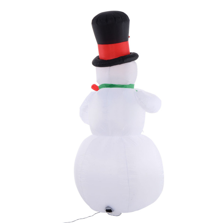 7 Feet Air-blown Inflatable Christmas Snowman Gemmy Lighted DecorationCostway Gallery View 5 of 8