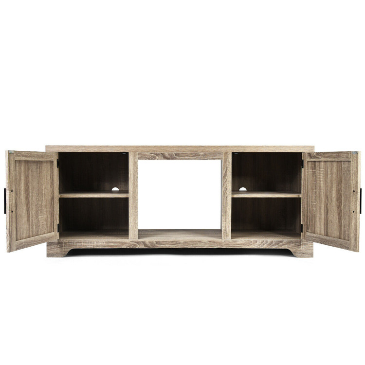 65 Inch Media Component TV Stand with Adjustable ShelvesCostway Gallery View 10 of 12