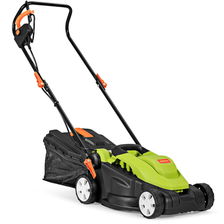 14-Inch 12 Amp Lawn Mower with Folding Handle Electric PushCostway Gallery View 1 of 12
