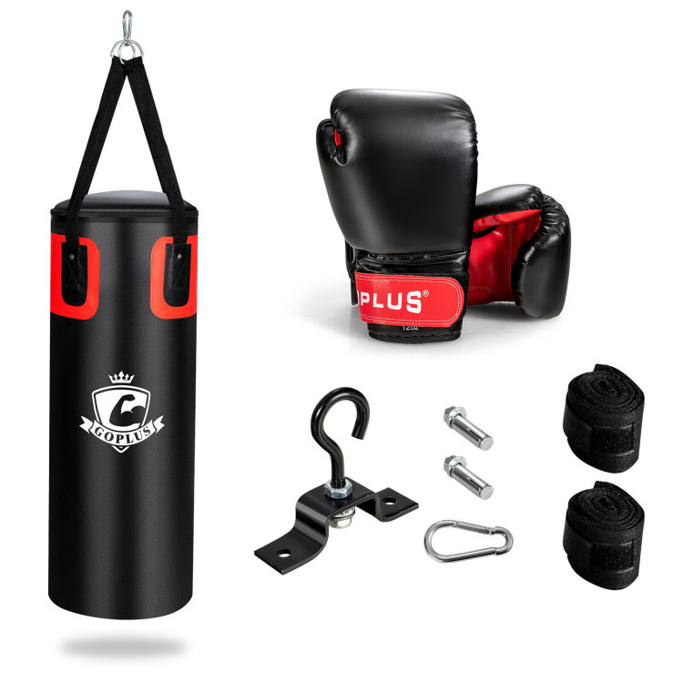 Filled Punching Bag Set for Adults- 56 lbsCostway Gallery View 3 of 12