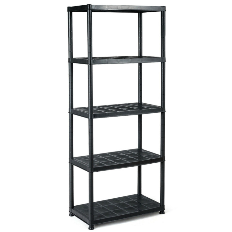 5-Tier Storage Shelving Freestanding Heavy Duty Rack in Small Space or Room CornerCostway Gallery View 1 of 6