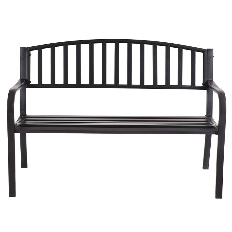 50 Inch Patio Garden Bench Loveseats for OutdoorCostway Gallery View 8 of 12
