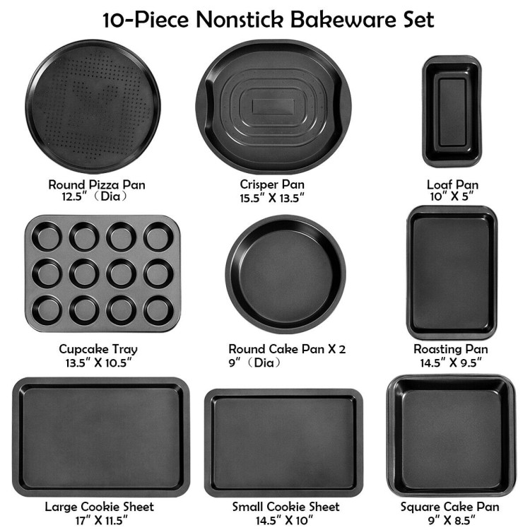 Cookie Sheets, 2-Piece Large & Medium set, Air insulated, Nonstick