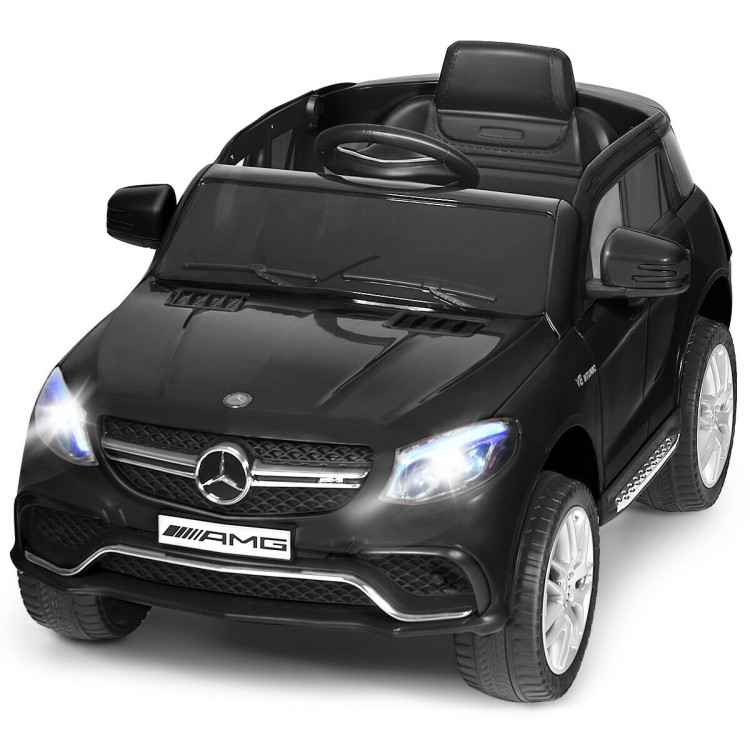 12V Mercedes Benz GLE Licensed Kids Ride On Car-BlackCostway Gallery View 4 of 12