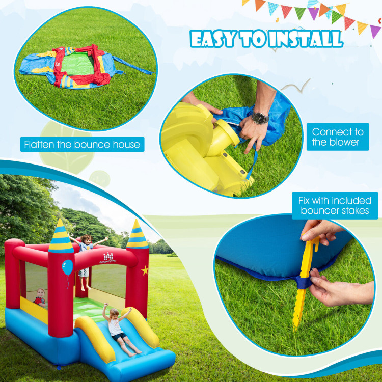 Kids Inflatable Bounce Castle Excluded BlowerCostway Gallery View 2 of 8