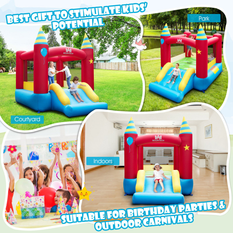 Inflatable Kids Bounce Castle with 480W BlowerCostway Gallery View 9 of 10
