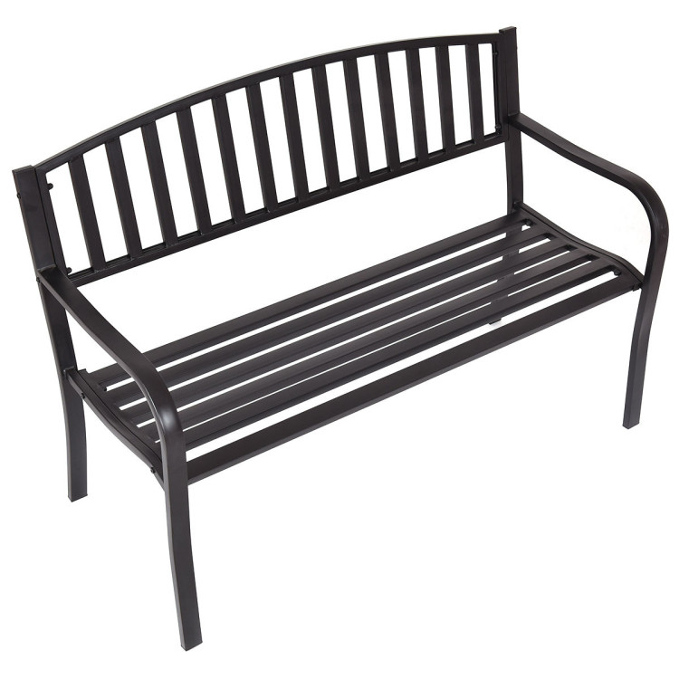 50 Inch Patio Garden Bench Loveseats for OutdoorCostway Gallery View 9 of 12