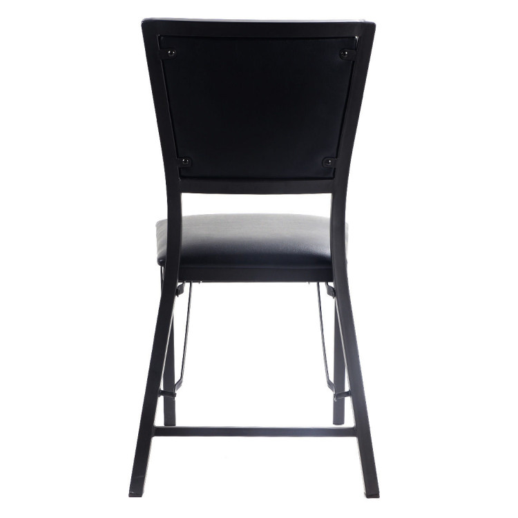 Set of 2 Metal Folding Dining Chair with Space Saving DesignCostway Gallery View 9 of 14