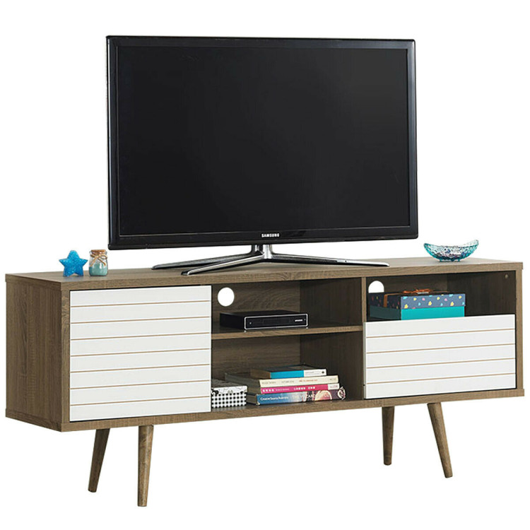 Mid-Century Modern TV Stand for TVs up to 65 InchCostway Gallery View 9 of 11