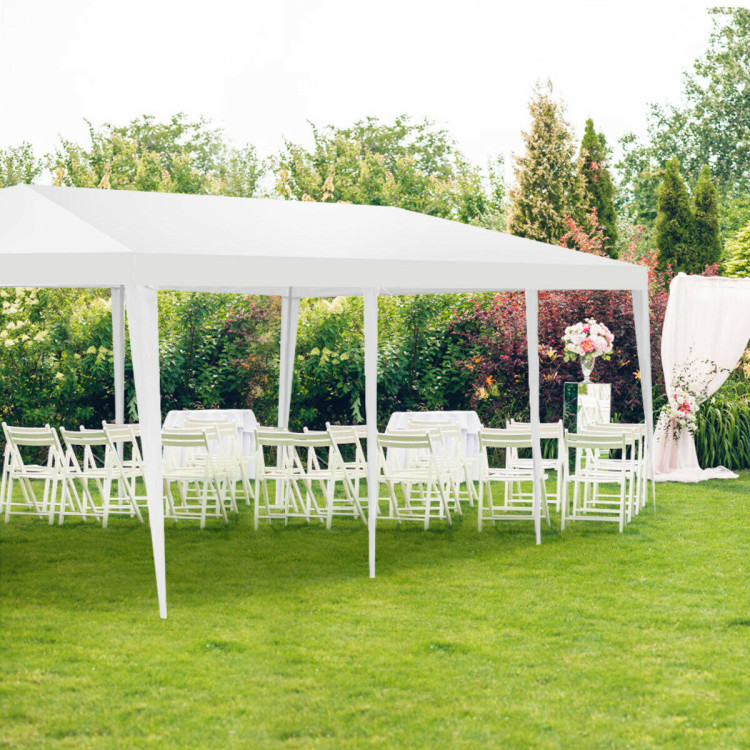 10 x 30 Feet Waterproof Gazebo Canopy Tent with Connection Stakes for Wedding PartyCostway Gallery View 8 of 12