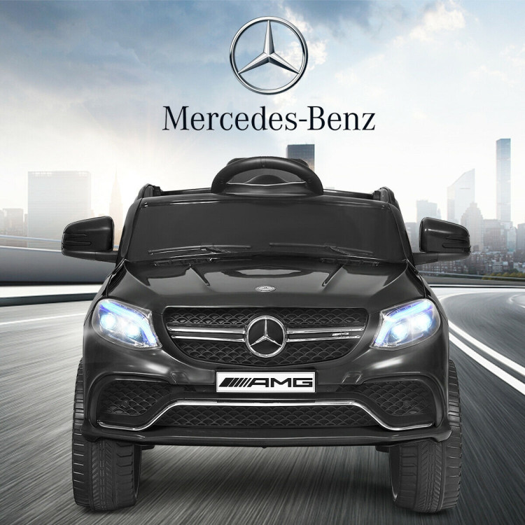 12V Mercedes Benz GLE Licensed Kids Ride On Car -BlackCostway Gallery View 3 of 12