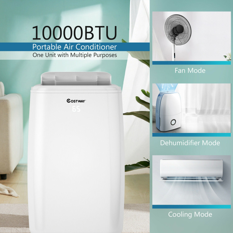 10000 BTU Portable Air Conditioner with Remote ControlCostway Gallery View 5 of 12