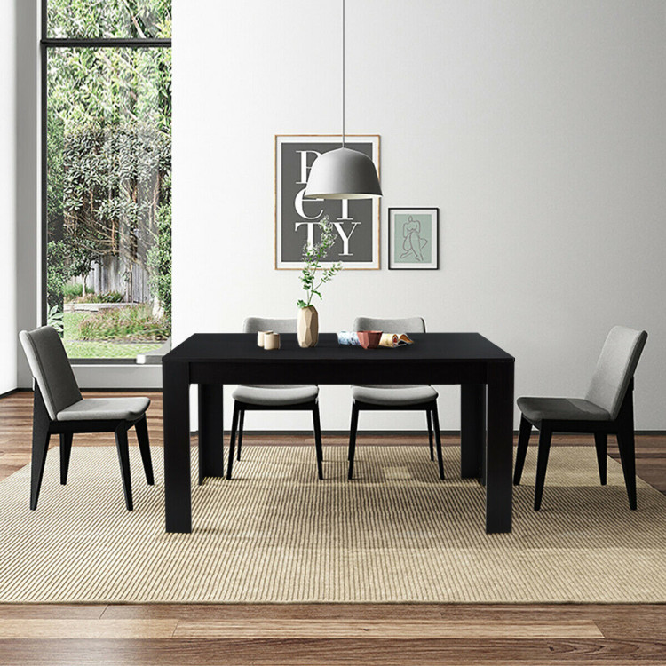 63 Inch Rectangular Modern Dining Kitchen Table for 6 PeopleCostway Gallery View 1 of 12
