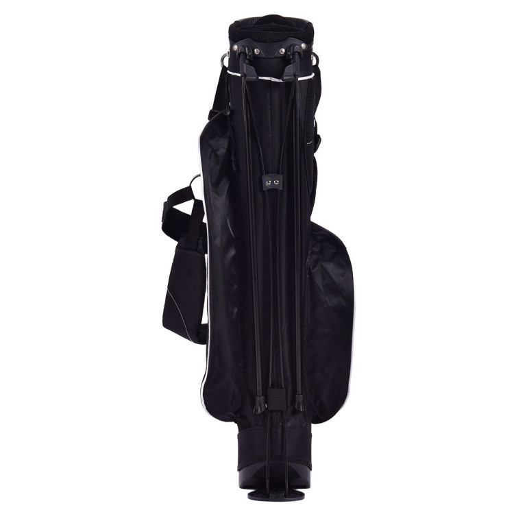 Golf Stand Cart Bag w/ 4 Way Divider Carry Organizer Pockets-BlackCostway Gallery View 4 of 9