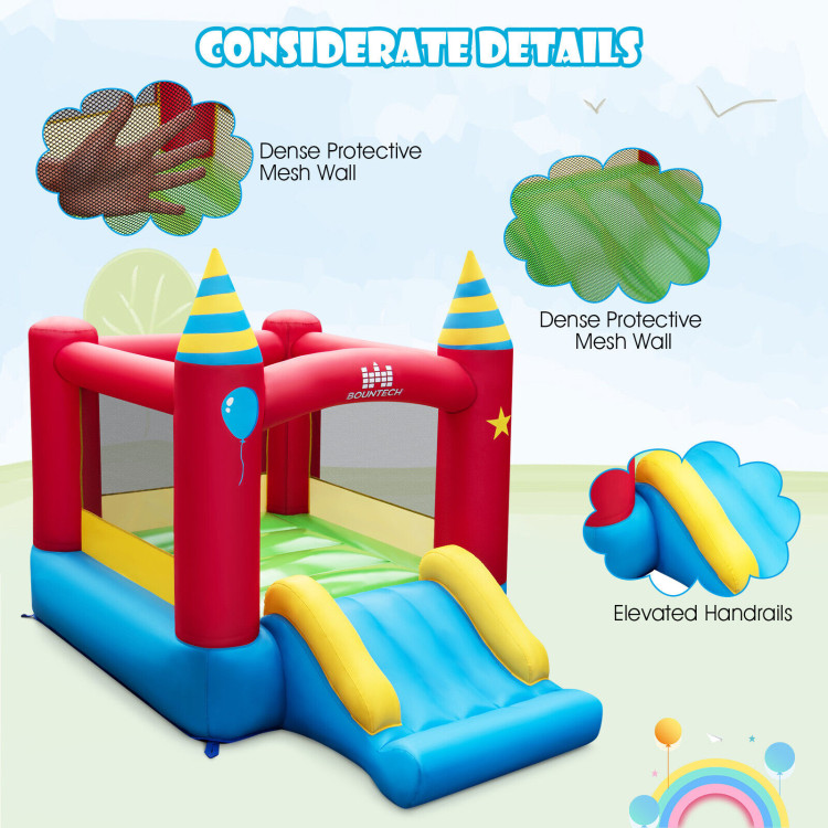 Inflatable Kids Bounce Castle with 480W BlowerCostway Gallery View 8 of 10