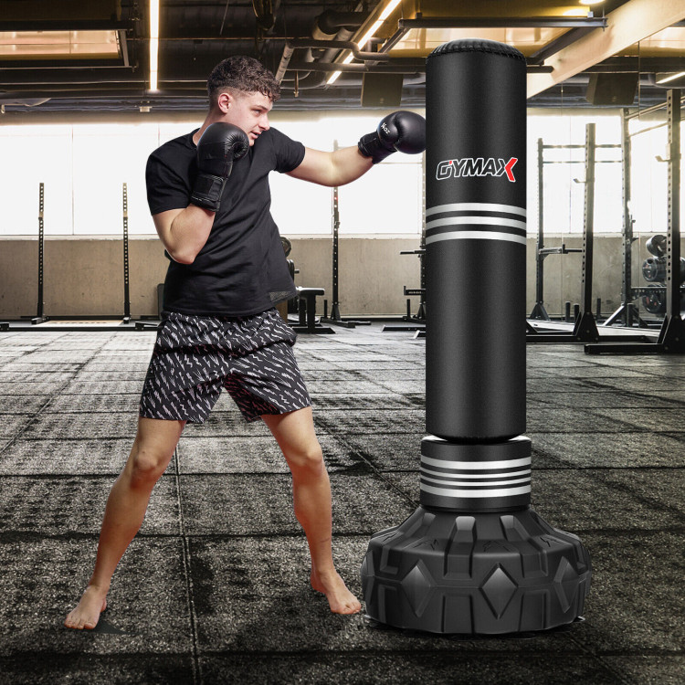 Freestanding Punching Bag 71 Inch Boxing Bag with 25 Suction Cups Gloves  and Filling Base - Costway in 2023