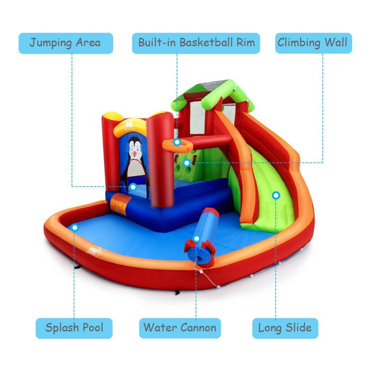 Inflatable Slide Bouncer and Water Park Bounce House Without BlowerCostway Gallery View 11 of 12