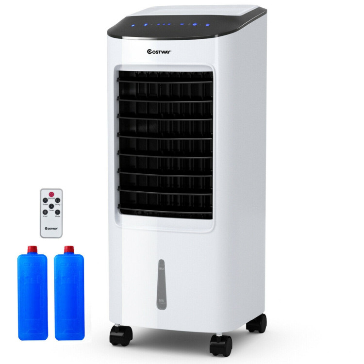 Evaporative Portable Air Cooler Fan Humidifier with Remote Control for Home and OfficeCostway Gallery View 4 of 13