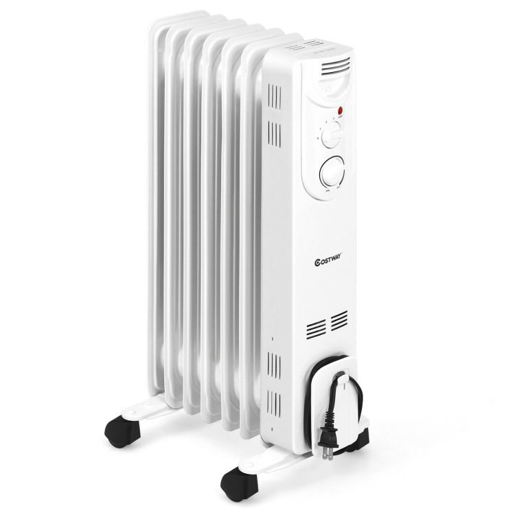 1500W Electric Space Heater with 3 Heat Settings and Safe ProtectionCostway Gallery View 1 of 11