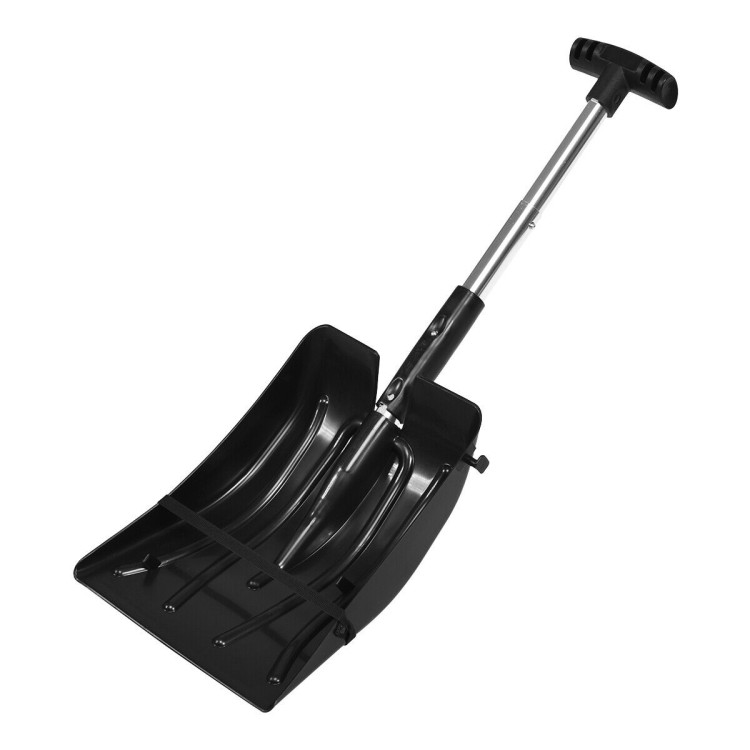 3-in-1 Snow Shovel with Ice Scraper and Snow BrushCostway Gallery View 3 of 12