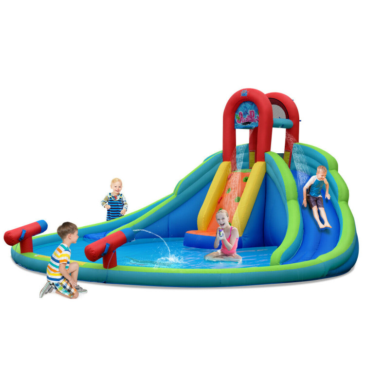 Kids Inflatable Water Slide Bounce House with Carrying Bag Without BlowerCostway Gallery View 3 of 12