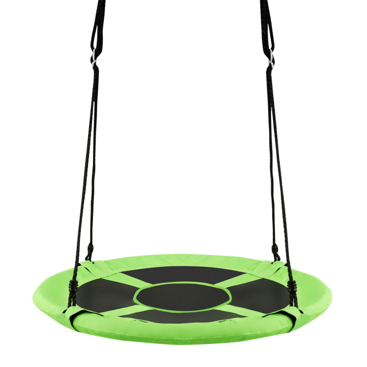 2-in-1 40 Inch Kids Hanging Chair Detachable Swing Tent Set-GreenCostway Gallery View 8 of 12