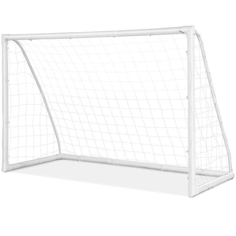 6 x 4 Feet Soccer Goal with Strong UPVC FrameCostway Gallery View 8 of 12