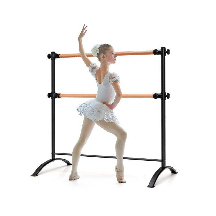 Portable Ballet Barre 4FT Double Ballet Bar Premium Freestanding