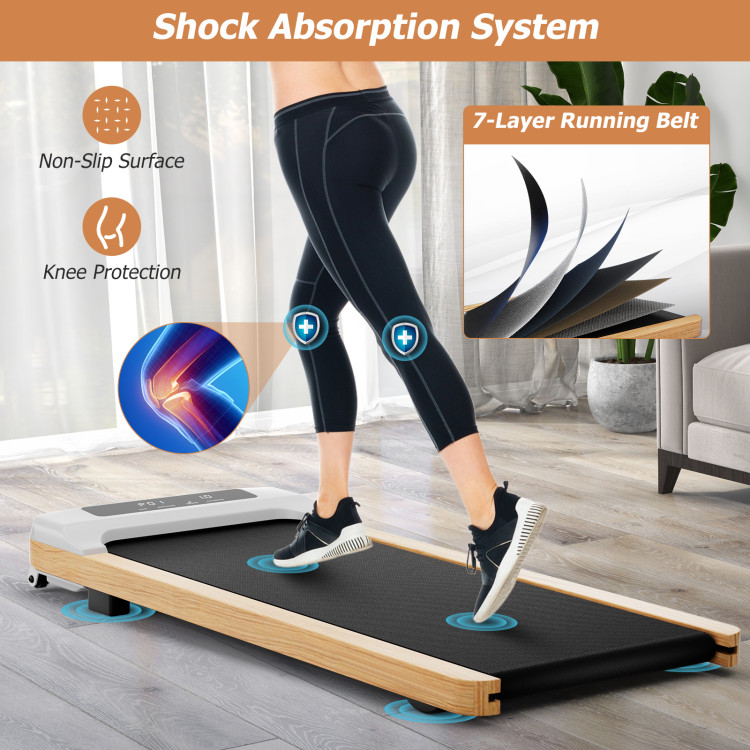 Under Desk Walking Pad Treadmill for Home/Office with Watch-Like Remote  Control - Costway