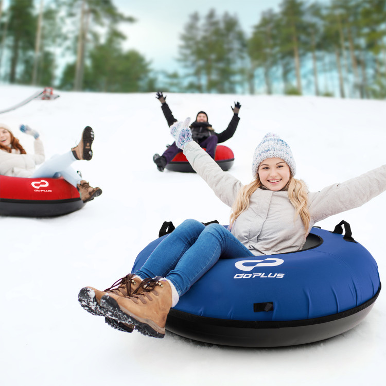QPAU Inflatable Snow Sled, Heavy Duty Snow Tube with Reinforced Handles,  Snow Sleds for Kids and Adults Winter Toys Gifts, Toboggan for Family  Outdoor Sledding - Yahoo Shopping