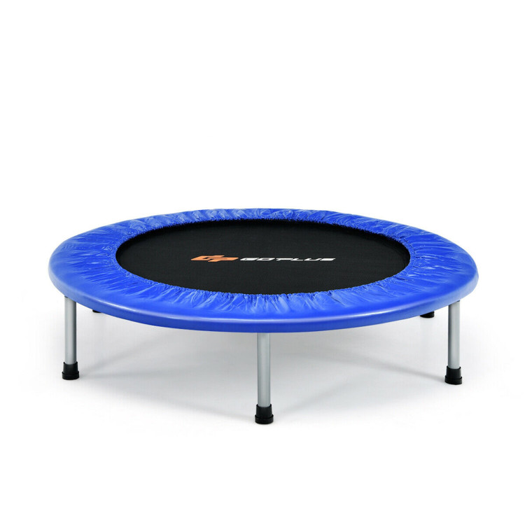 Maycoly Trampoline 38 Inch for Kids Mini Trampoline Portable and Foldable  with Adjustable Handle - Age 3+ Indoor/Outdoor Exercise Rebounder Jumper  for