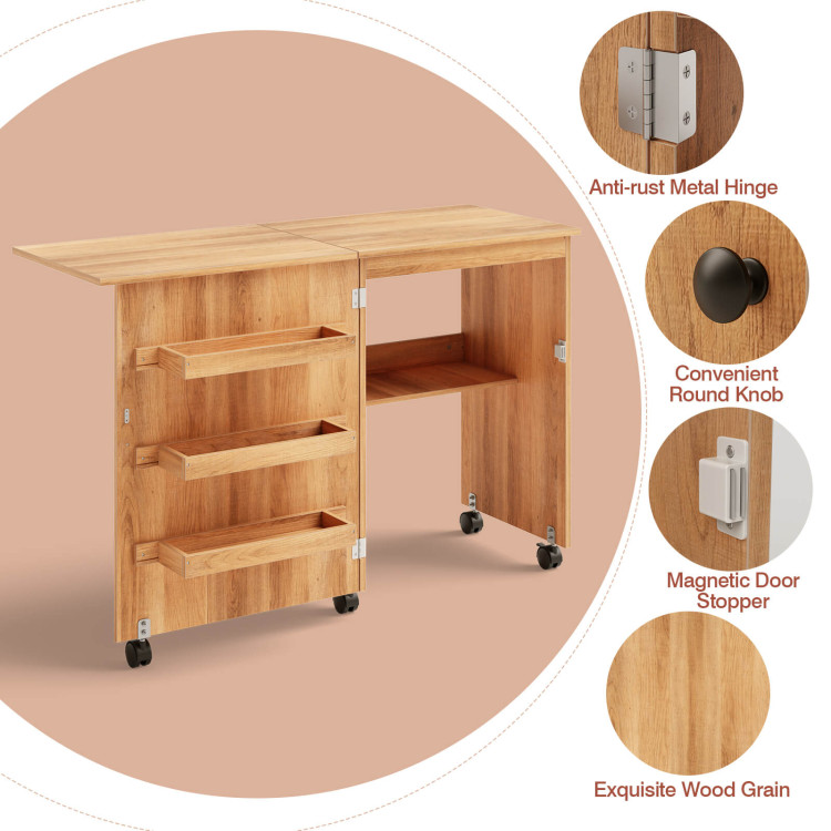 Craft Cabinet Fold Out Table