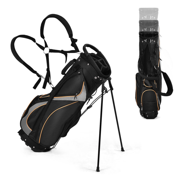 9 Inch Golf Stand Bag Divider Carry Pockets StorageCostway Gallery View 7 of 11
