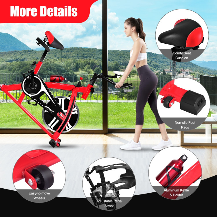Adjustable Exercise Bicycle for Cycling and Cardio FitnessCostway Gallery View 7 of 10