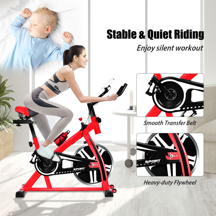 Adjustable Exercise Bicycle for Cycling and Cardio FitnessCostway Gallery View 3 of 10