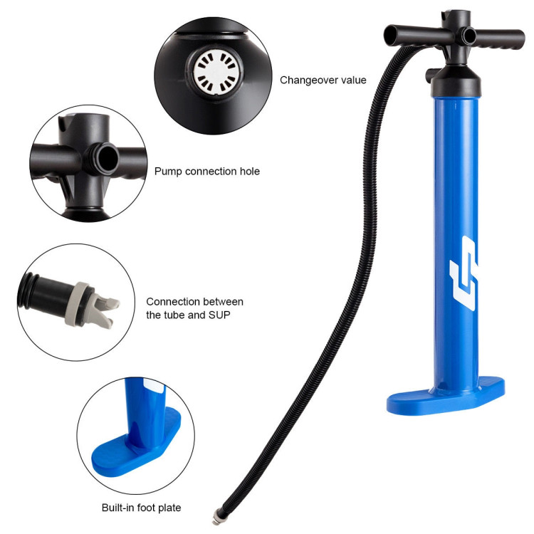 Double Action Manual inflation SUP Hand Pump with GaugeCostway Gallery View 10 of 12