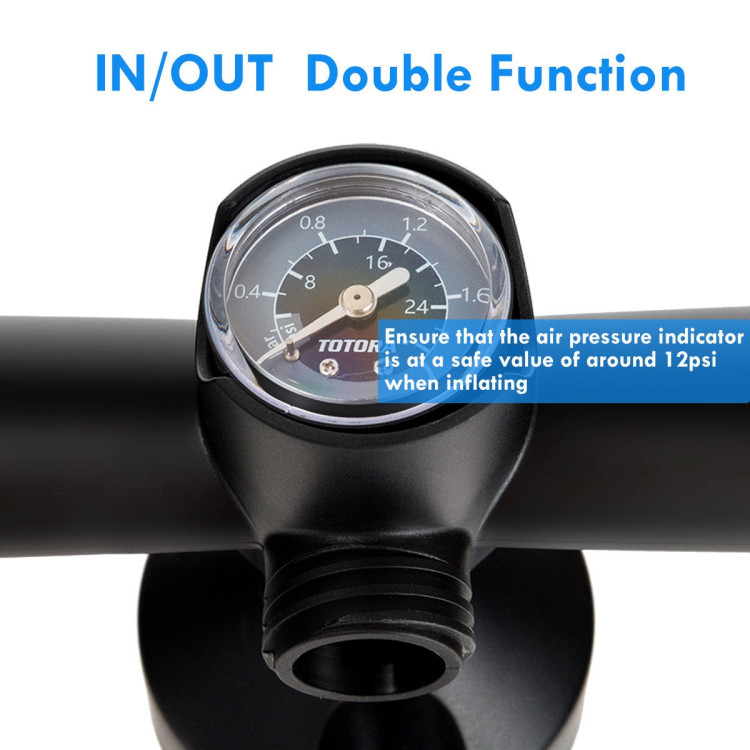 Double Action Manual inflation SUP Hand Pump with GaugeCostway Gallery View 7 of 12