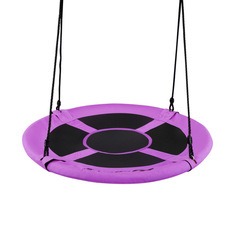 Costway 40 Flying Saucer Tree Swing Indoor Outdoor Play set-Purple